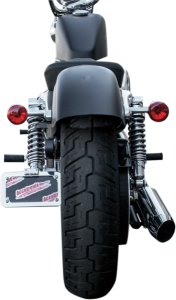 Side Mount License Plate With Led Tag Light White, 2, nordicamoto.ro