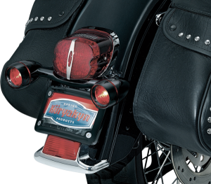 Bullet Light Rear Turn Signal Bar Black, Gloss, 2, nordicamoto.ro
