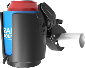 Ram® Tough-claw Mount With Level Cup Drink Holder Black