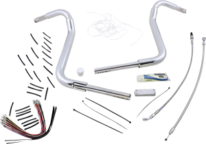 1-1/2(r) Ez Install Rounded Top Handlebar Kit Silver, 2, nordicamoto.ro