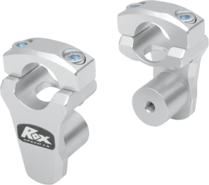 Pivoting Handlebar Riser For 1-1/8(r) Bar Clamp Silver, 1, nordicamoto.ro