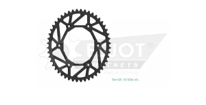 Standard 520 Negru hátsó lánckerék, 1, nordicamoto.ro