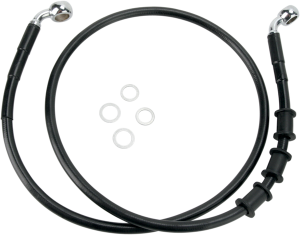 Extended Length Black Vinyl Brake Line Kit Black