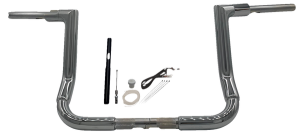 1-1/2(r) Ez Install Flat Top Handlebar Kit Silver