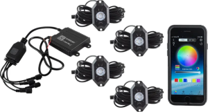 MOOSE RACING Led Rock Light Kit Black, 1, nordicamoto.ro