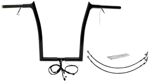 Plug & Play Ez Install 1-1/4(r) Pointed Top Handlebar Kit Black, 2, nordicamoto.ro
