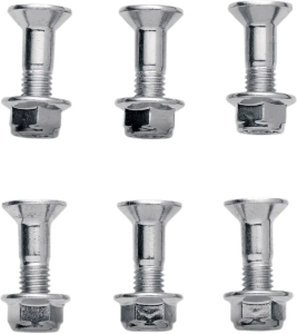 MOOSE RACING Sprocket Lock Bolt Kit Silver, 2, nordicamoto.ro