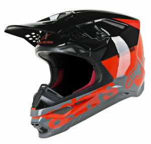 Casca Alpinestars Supertech M8 Radium Gray matte/Blue 2XL, 2, nordicamoto.ro