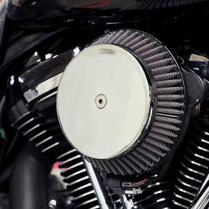 Plain Cover Big Air Cleaner Kit Silver
