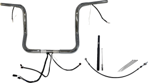 Plug & Play Ez Install 1-1/4(r) Round Top Handlebar Kit Silver, 3, nordicamoto.ro