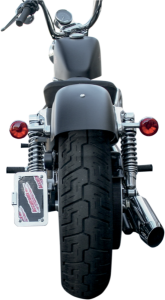 Side Mount License Plate With Led Tag Light White, 3, nordicamoto.ro