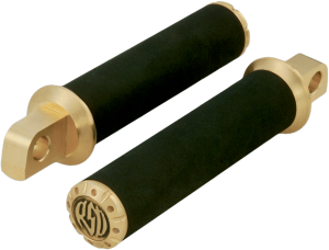 Chrono Footpegs Brass, Black