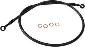 Brake Line For 15-17 Ape Hanger Stainless Braided Steel Natural Braided, Chrome, Silver, 2, nordicamoto.ro