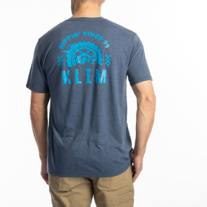 Tricou Klim Rippin' Tri-blend Navy Frost - White, 4, nordicamoto.ro
