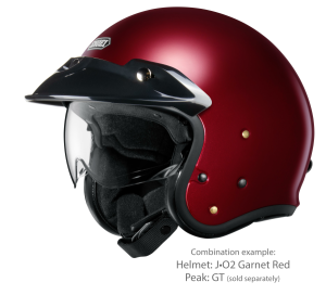 SHOEI J.O2 fúvóka-sisak, gránátvörös metál, S-es méret, 3, nordicamoto.ro
