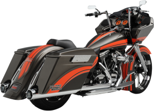 Monster Round Slip-on Muffler Chrome, 1, nordicamoto.ro