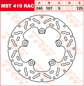 Contoured Fixed Brake Rotor
