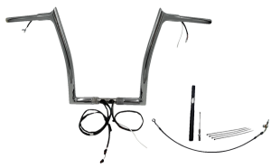 Plug & Play Ez Install 1-1/4(r) Pointed Top Handlebar Kit Silver, 2, nordicamoto.ro