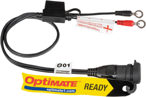 1/4(r) Eyelet Battery Connection Lead Black, 3, nordicamoto.ro