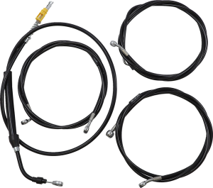 Complete Black Vinyl Braided Handlebar Cable/brake Line Kit Black, 1, nordicamoto.ro