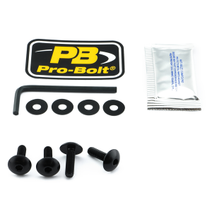 Screen Bolt Aluminium Black