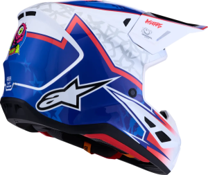 Alpinestars S-M7 Blaster sisak, fehér/kék/piros, XS, 4, nordicamoto.ro
