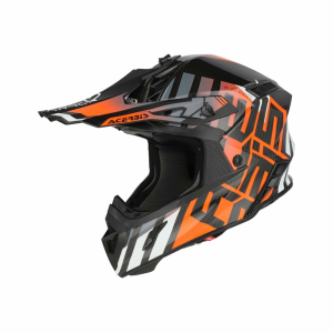 Acerbis hétvége, Acerbis Steel Carbon 22.06 sisak, fekete/narancssárga, nordicamoto.ro