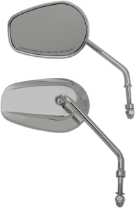 Oem-style Teardrop Mirror Silver, 1, nordicamoto.ro