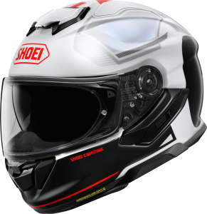 SHOEI GT-AIR3 MIKE TC-6 teljes arcú sisak, fekete/piros/fehér, S-es méret, 1, nordicamoto.ro