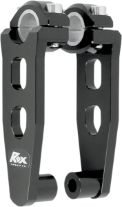 Elite Pivoting Handlebar Risers For 7/8(r) And 1-1/8(r) Handlebars Black