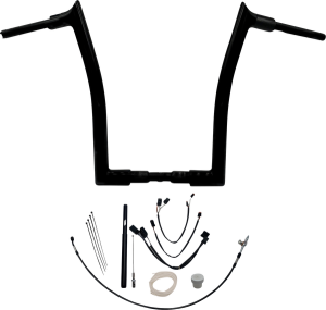 1-1/2(r) Ez Install Pointed Top Handlebar Kit Black