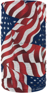 Motley Tube Lined Flag Blue, Red, White