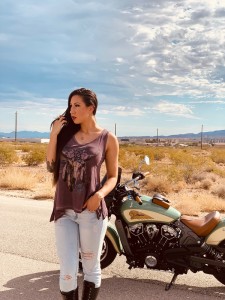 Floral Western Cow Skull Tank Purple