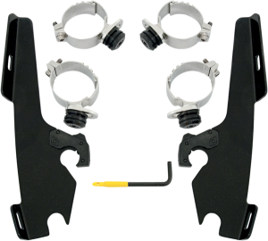 Fats/slim Windshield Trigger-lock Complete Mount Kit Black, 1, nordicamoto.ro
