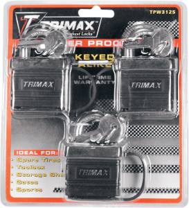 Weatherproof Padlock Black, 2, nordicamoto.ro