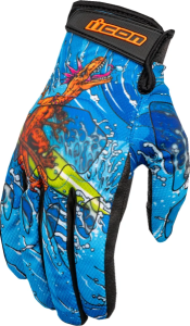 Hooligan Dino Fury Gloves Blue, Black