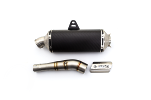 Dakar Exhaust System Black, 2, nordicamoto.ro