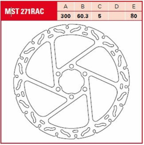 Contoured Fixed Brake Rotor, 1, nordicamoto.ro