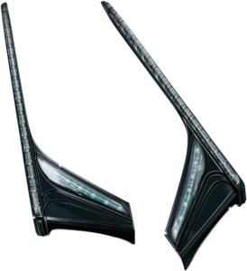 Led Vertical Rear Run-brake Light Strip Gloss Black, 1, nordicamoto.ro
