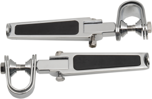 Footpegs With Rubber Inlay Silver, 2, nordicamoto.ro