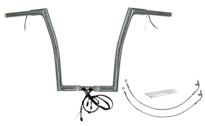 Plug & Play Ez Install 1-1/4(r) Flat Top Handlebar Kit Silver, 2, nordicamoto.ro