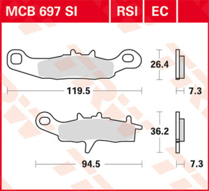Si Series Sindered Off-road Brake Pads