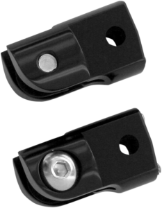Rear Folding Footpeg Adapters Black, 1, nordicamoto.ro