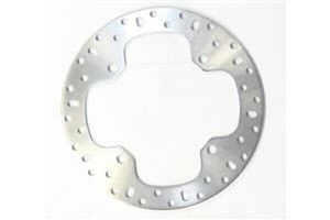 Round D-series Fixed Offroad Brake Rotor Silver, Stainless Steel