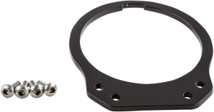 Flat Gauge Mounting Bracket Black, Anodized, 1, nordicamoto.ro