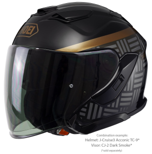 Casca Jet SHOEI J-CRUISE3 Acconic TC-9 Negru/Maro S, 2, nordicamoto.ro