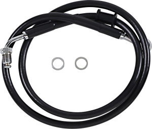 Extended Length Stainless Steel Brake Line Black, Vinyl Coated Oversize [+254 mm (10'')], 1, nordicamoto.ro