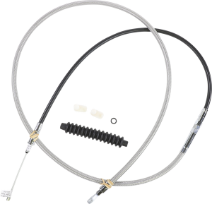High-efficiency Braided Stainless Steel Clutch Cable Silver