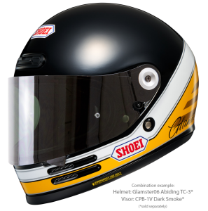 SHOEI GLAMSTER06 ABIDING TC-3 teljes arcú sisak, fekete/sárga, M-es méret, 4, nordicamoto.ro