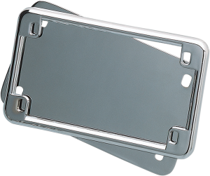 License Plate Holder And Back Plate Set Chrome, 1, nordicamoto.ro